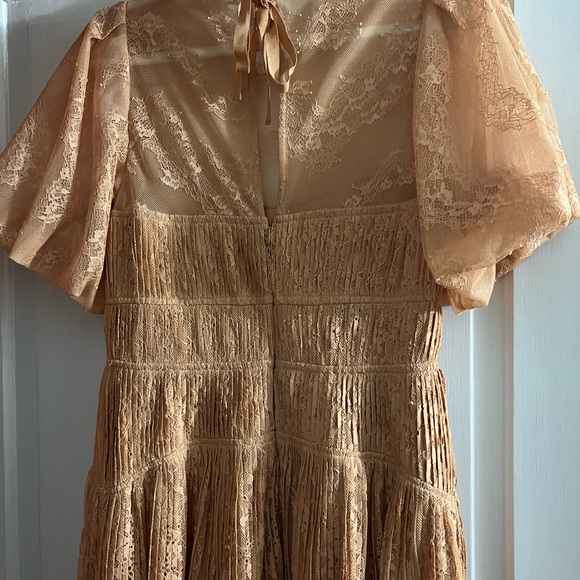 Jonathan Simkhai Bristol Mini Dress Bristol Mini Dress In Butterscotch - Picture 7 of 16